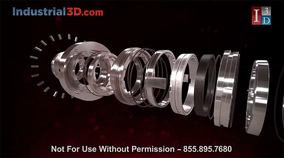 tool separation 3d illustration